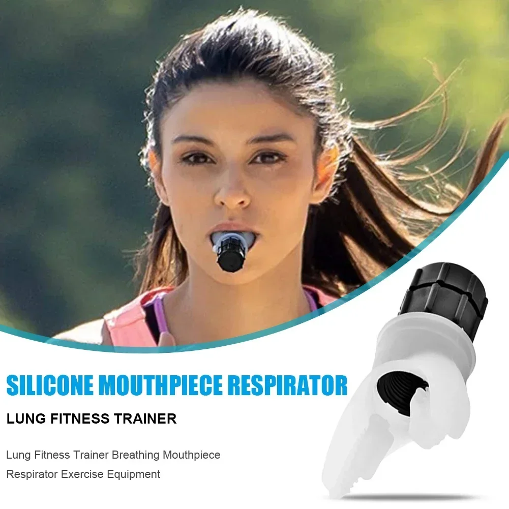 Description Picture 4 of itemBreathing Trainer Lung Respirator Fitness Equipment Respiratory Silicone High Altitude Training Outdoor Expiratory Exercise Tool