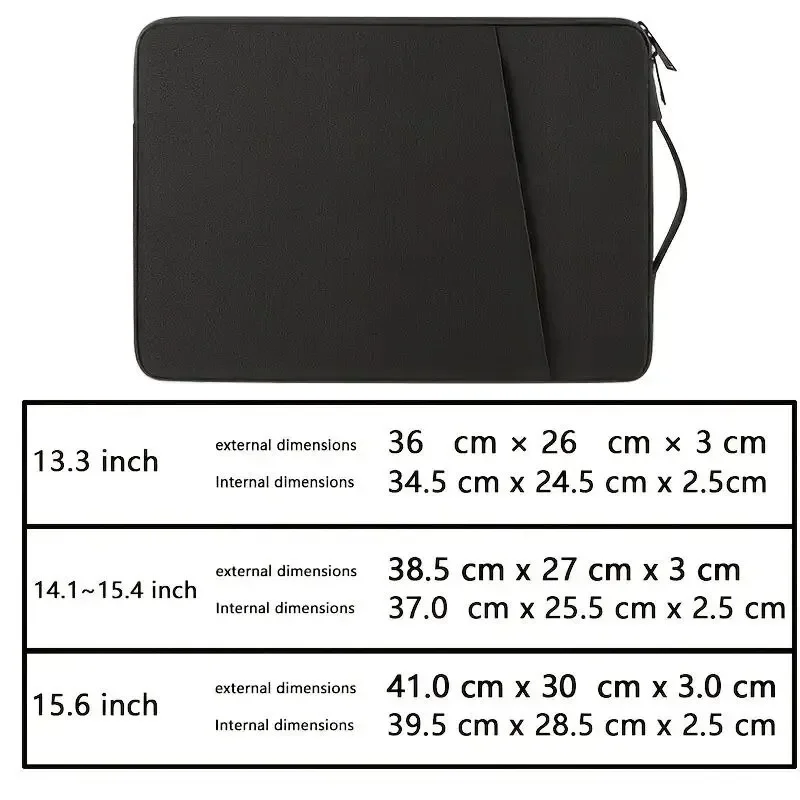 1pc Simple Plush Laptop Case With Anti Drop and Shockproof 13/14/15/15.6 Inch Laptop Liner and Tablet Protective Case 1PC