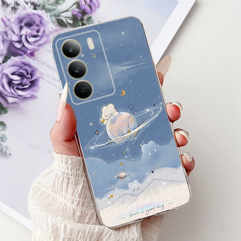 Stylish Painted Soft Silicone Phone Case - Back Cover Bags for Smartphone Protection