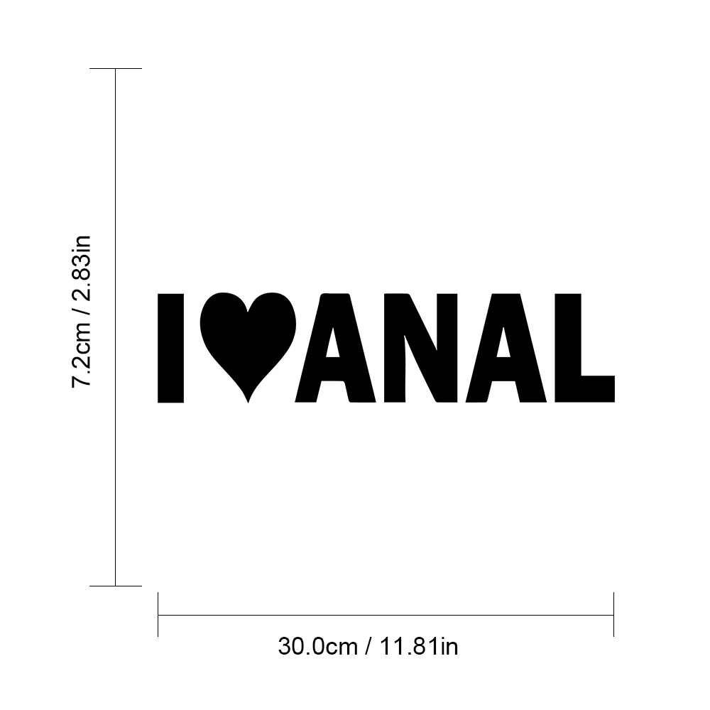Araba Sticker I Love Anal Sticker 6 