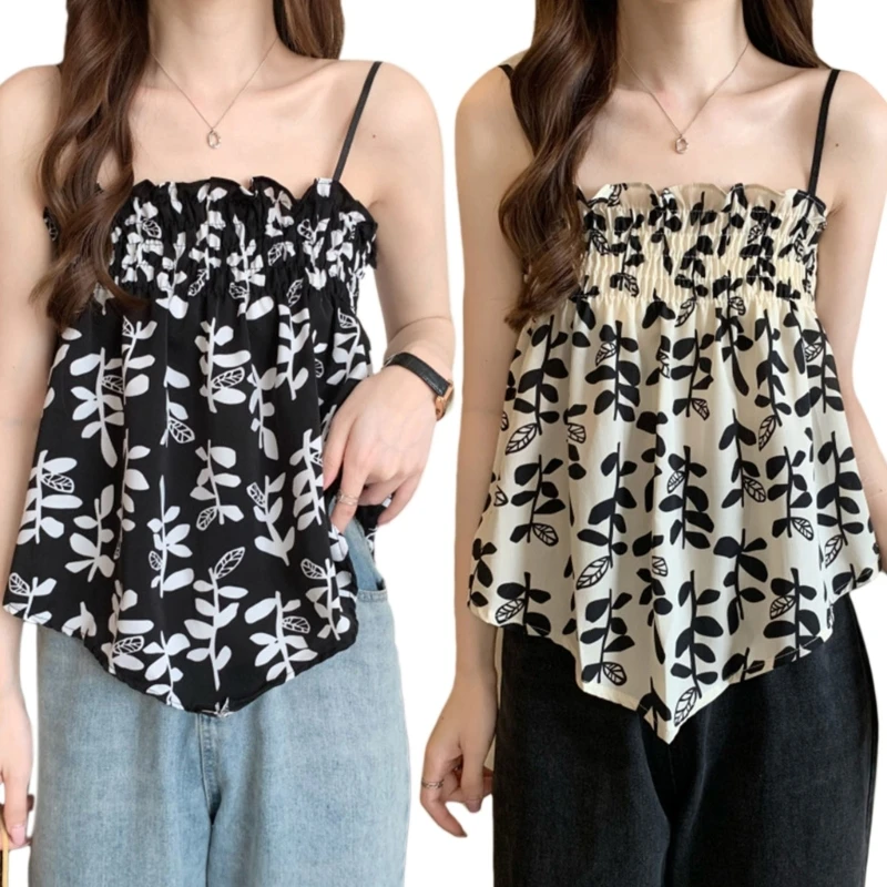 

Women Cute Cami Top Strappy Floral Cami Top Knit Cami Top Sleeveless Crochet Spaghetti Strap Cami Crochet Patchwork