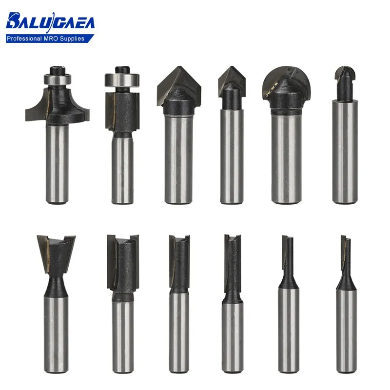 

Woodworking Milling Cutter 8mm Shank Tenon Router Bit for Wood Engraving Cutting Tools,Straight End Mill,Corner Round Bit