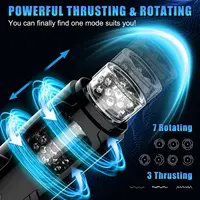 High Speed Automatische Thrusting Kolben Stroker Masturbator Teleskop Vagina Blowjob Masturbation Sex Maschine Sex Spielzeug für Männer 18 3