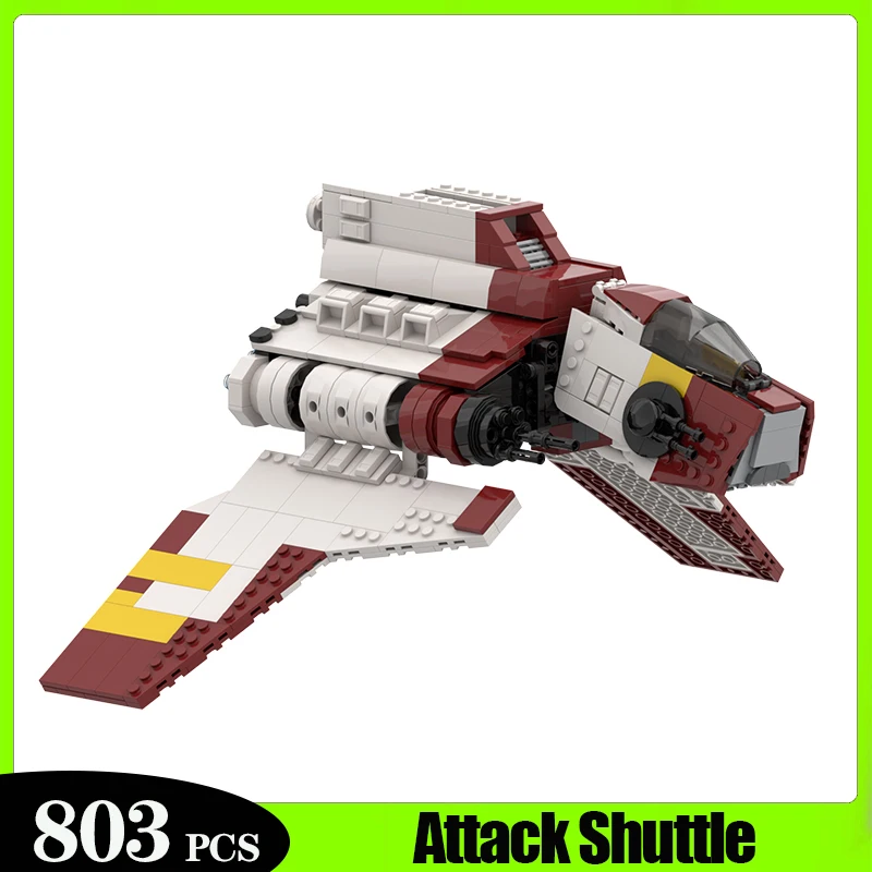 

New Space Wars Nu-class Attack Shuttle MOC 803PCS Building Block Set DIY Assemble Collect Children's Toys Birthday Gifts