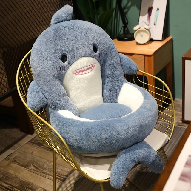 New Cartoon Stereoscopic Shark Cushion Kawaii Stuffed Toy Plush Throwing Pillow Soft Cartoon Pillow Doll Cute Child Gift