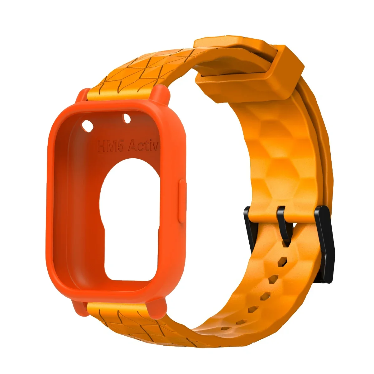 Enhanced Silicone Replacement Bracelet with Protective Shell Covers