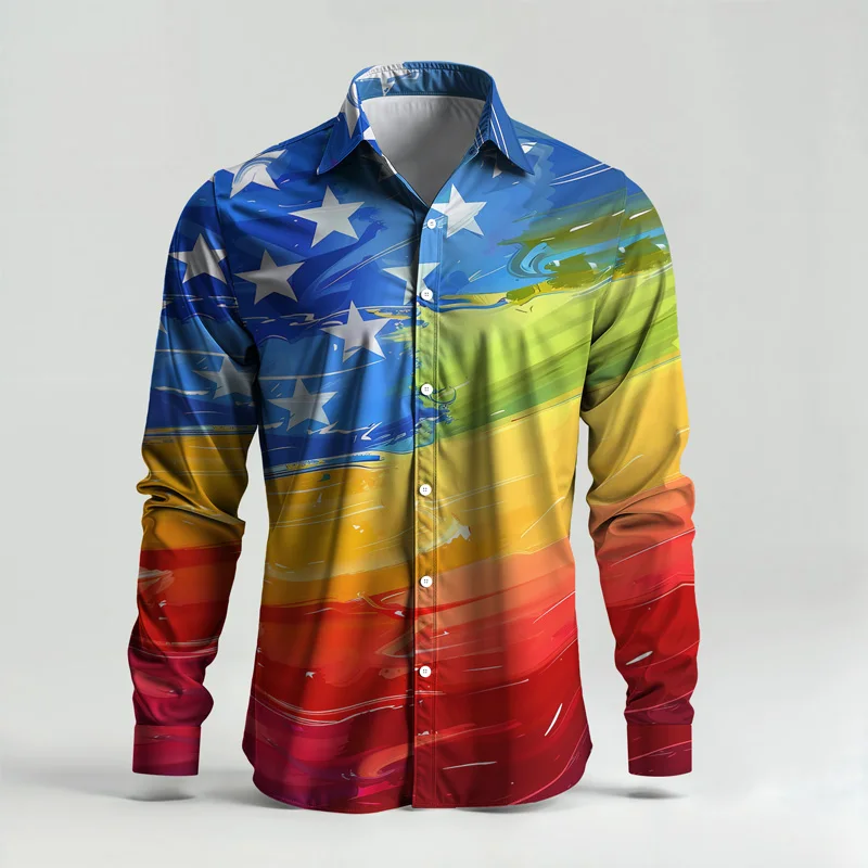 2025 New Style Spring Summer Men Shirt Set Brand Print Fashion Simple Two Piece Set Mens Luxury Lightweight Party Long Sleeves S_voghion.com