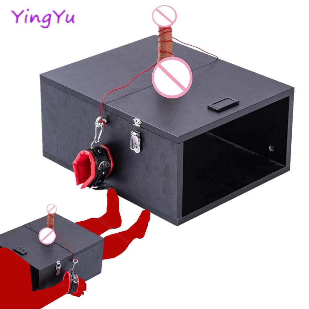 AV SM Game Sex Furniture Puppy Play Bondage Rack Couples Slave Training Lower Body Restraint Box Penis Stimulate Men Sex Toys