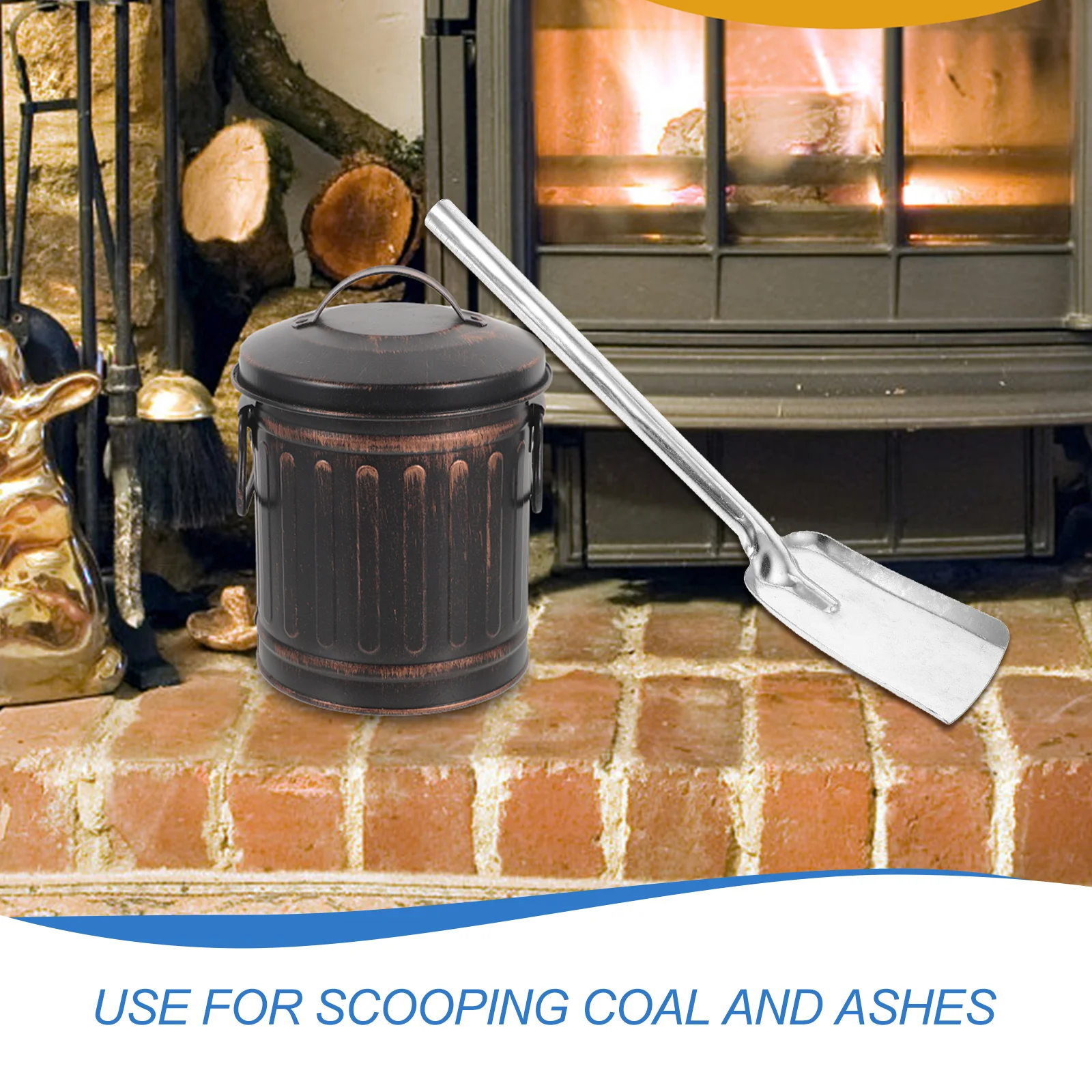 Soot Fireplace Spade Coal Ash Scoop Ashes for Grill Griddle Accessories Charcoal Household Multi-functional Coals Stove