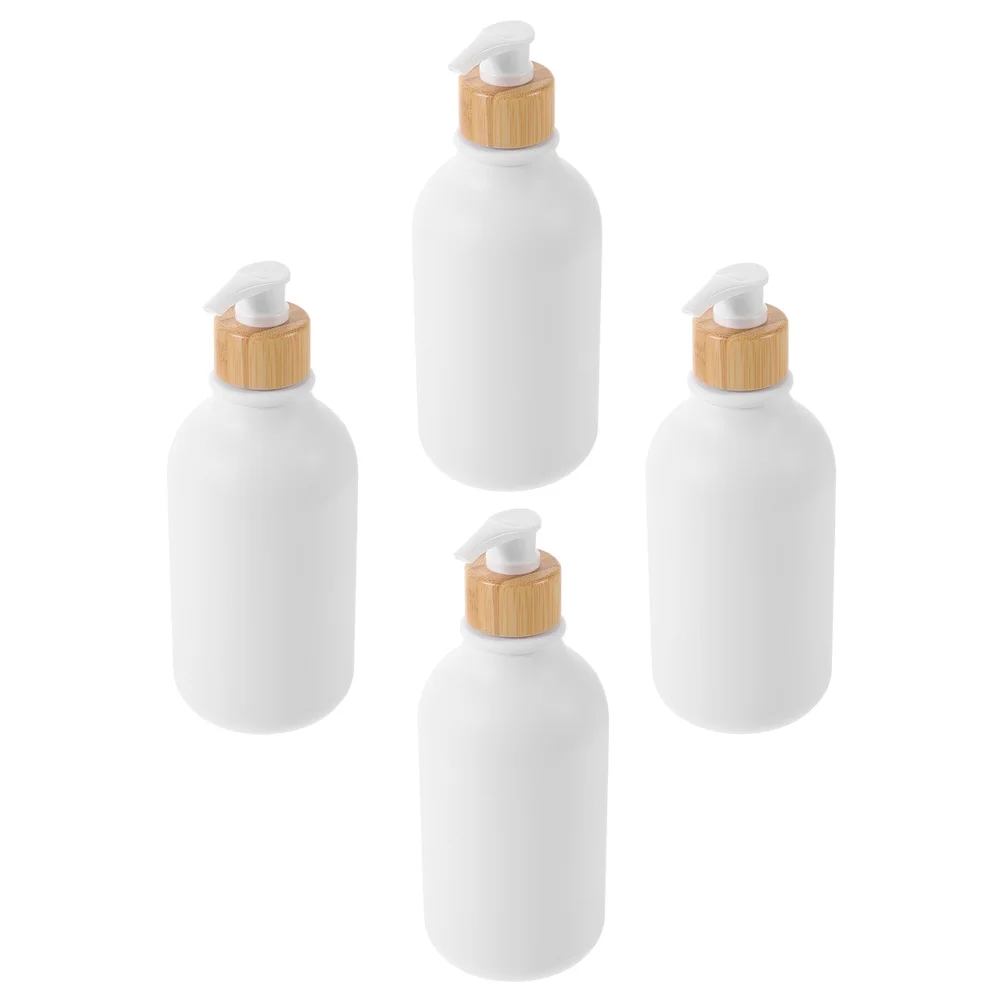 

4pcs Empty Pump Bottles Refillable Bottles Shampoo Dispenser Bottles Empty Body Wash Bottles 300ml