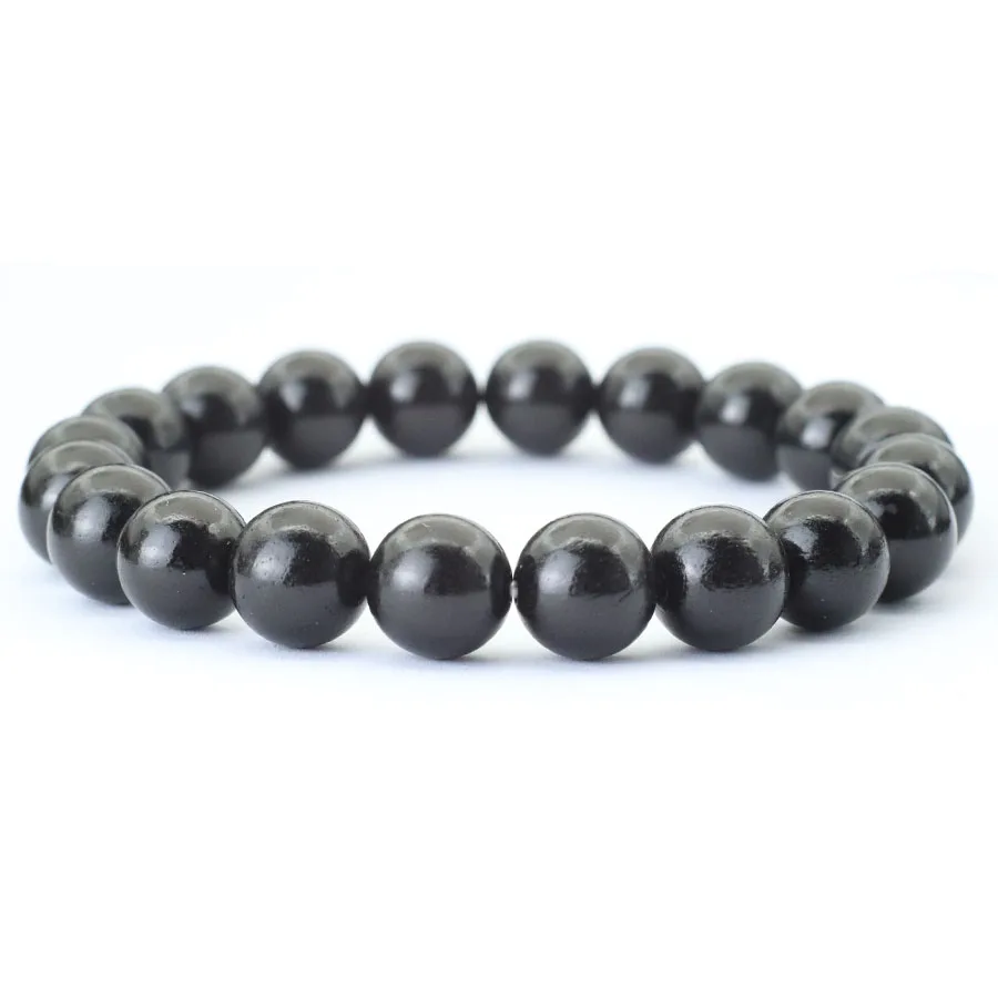 Natural Wooden Wenge Beads Mens Bracelet for Meditation Yoga