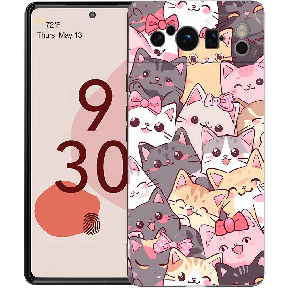Cute Cartoon Cat Soft TPU Phone Case