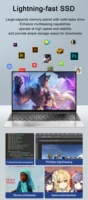 New Ultra Slim Laptop 14.1″ 16GB RAM 2TB SSD Intel 4405U Gaming PC 1920*1080 Display Office Study Computer PC Windows 11 Pro