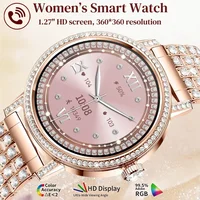 Montre connectée de luxe pour femme avec appels Bluetooth, montre intelligente, cadeau pour femme, tracker d'activité, montres-bracelets pour femme Android iOS 2026 1