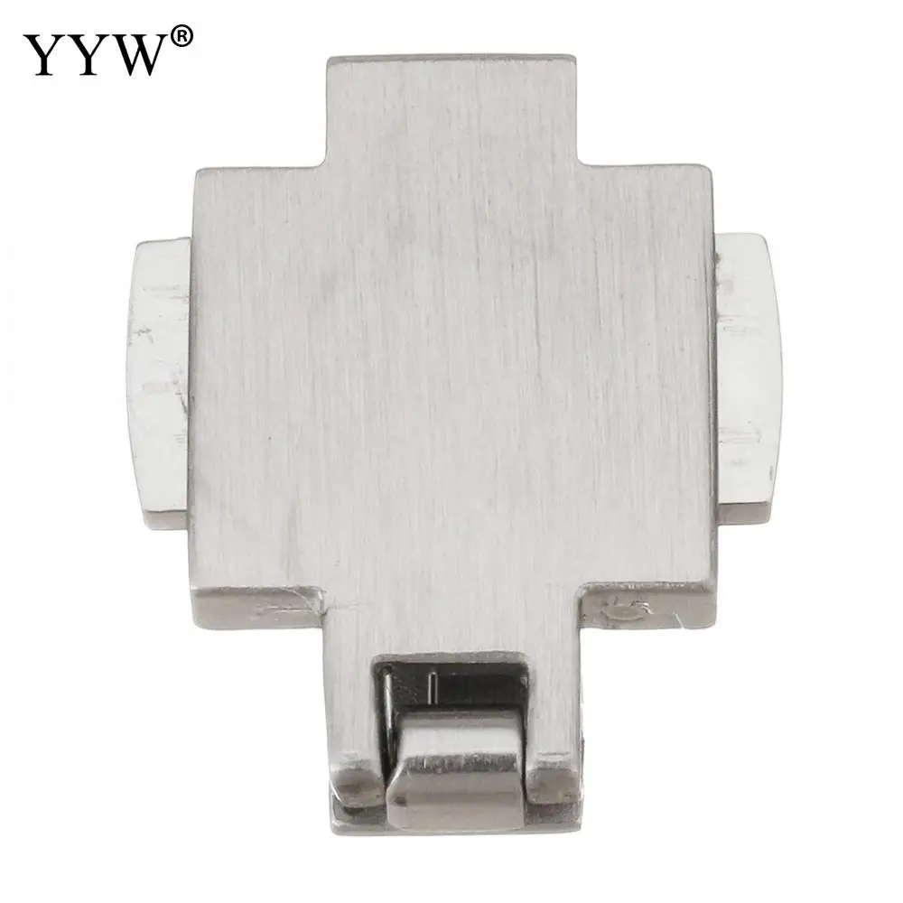 5PC Stainless Steel Magnetic Clasps Mirror Polished ConnectorEnd Clasp flat Leather Cord DIY Bracelets Jewelry Making Findings