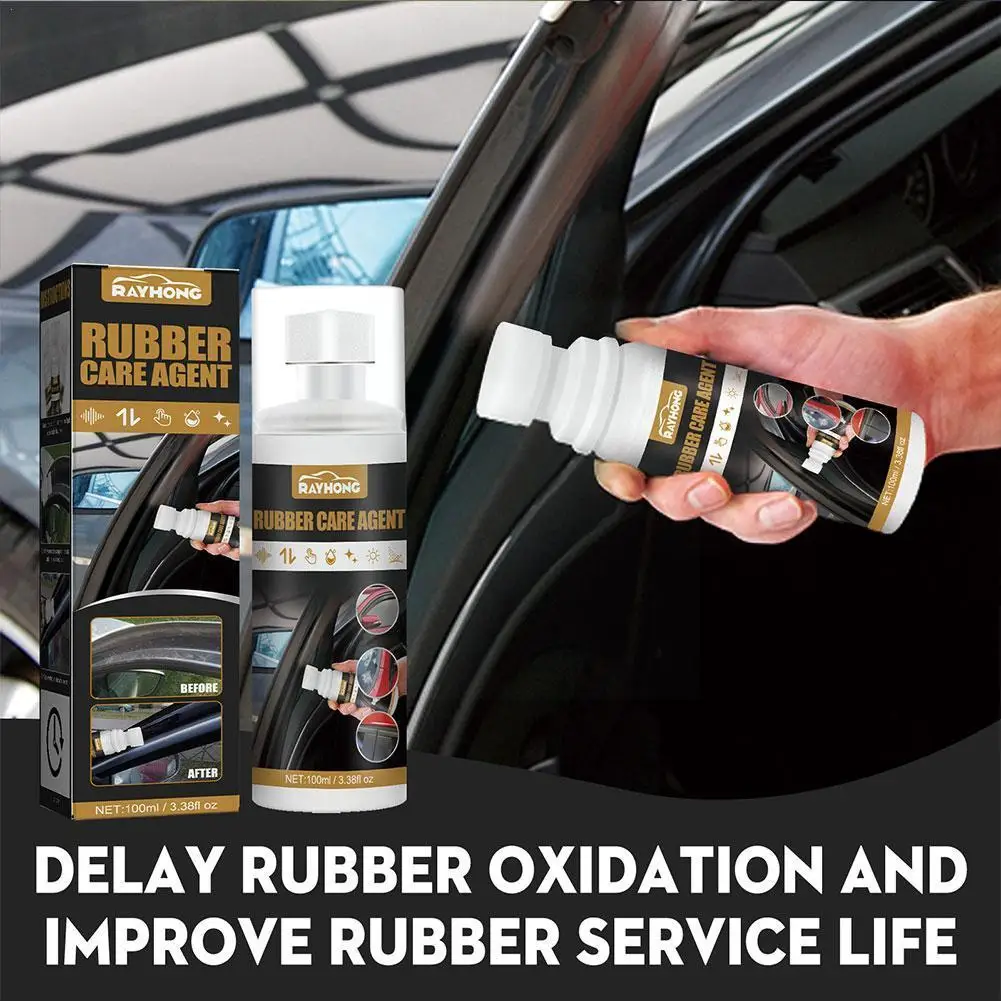 

100ml Car Rubber Curing Agent Rubber Renovator Care Wax Spray Cleaner Maintenance Car Liquid Polish Agent Care Supplies Age C1Y6