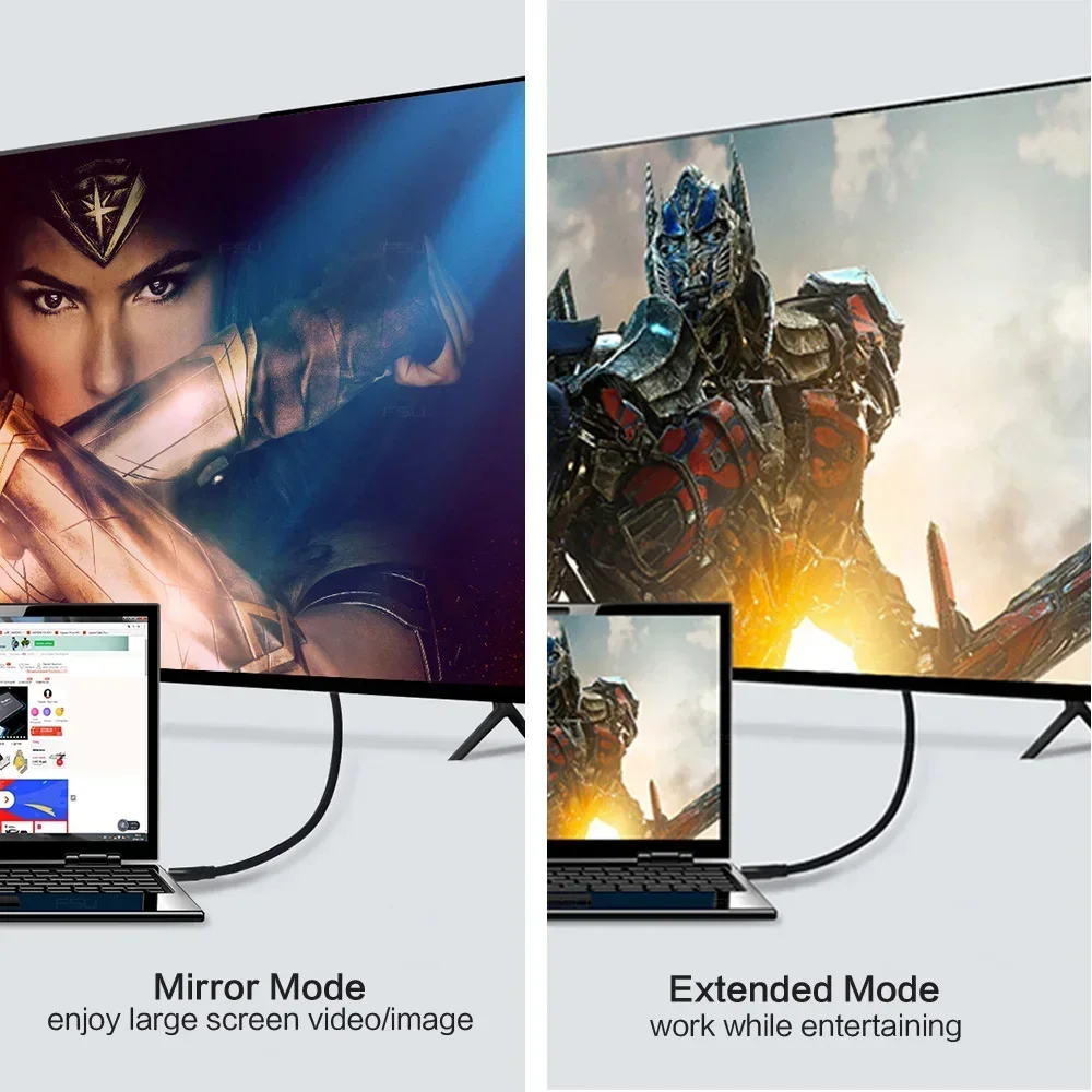 Premium Gold-Plated HDMI-Compatible 4K Video Cable for HDTVs, Available in Various Lengths