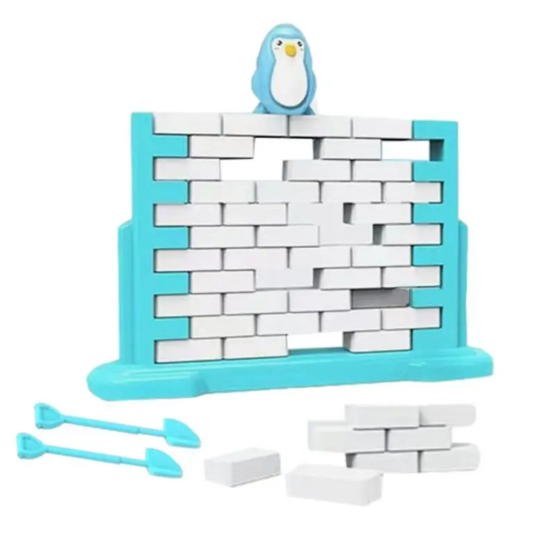 Knock On Ice Brick Saving Penguin Building Push Stacking Board Educational Parent-Child Interaction Wall Demolition Game 2