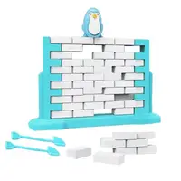 Knock On Ice Brick Saving Penguin Building Push Stacking Board Educational Parent-Child Interaction Wall Demolition Game 2