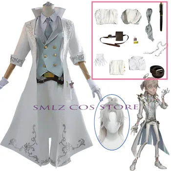 Prigioniero Luca Balsa Gioco Cosplay Identità V Detective Paranormale Luca Costume Trench Uniforme Vestito Gioco di ruolo del partito Abbigliamento Vestito
