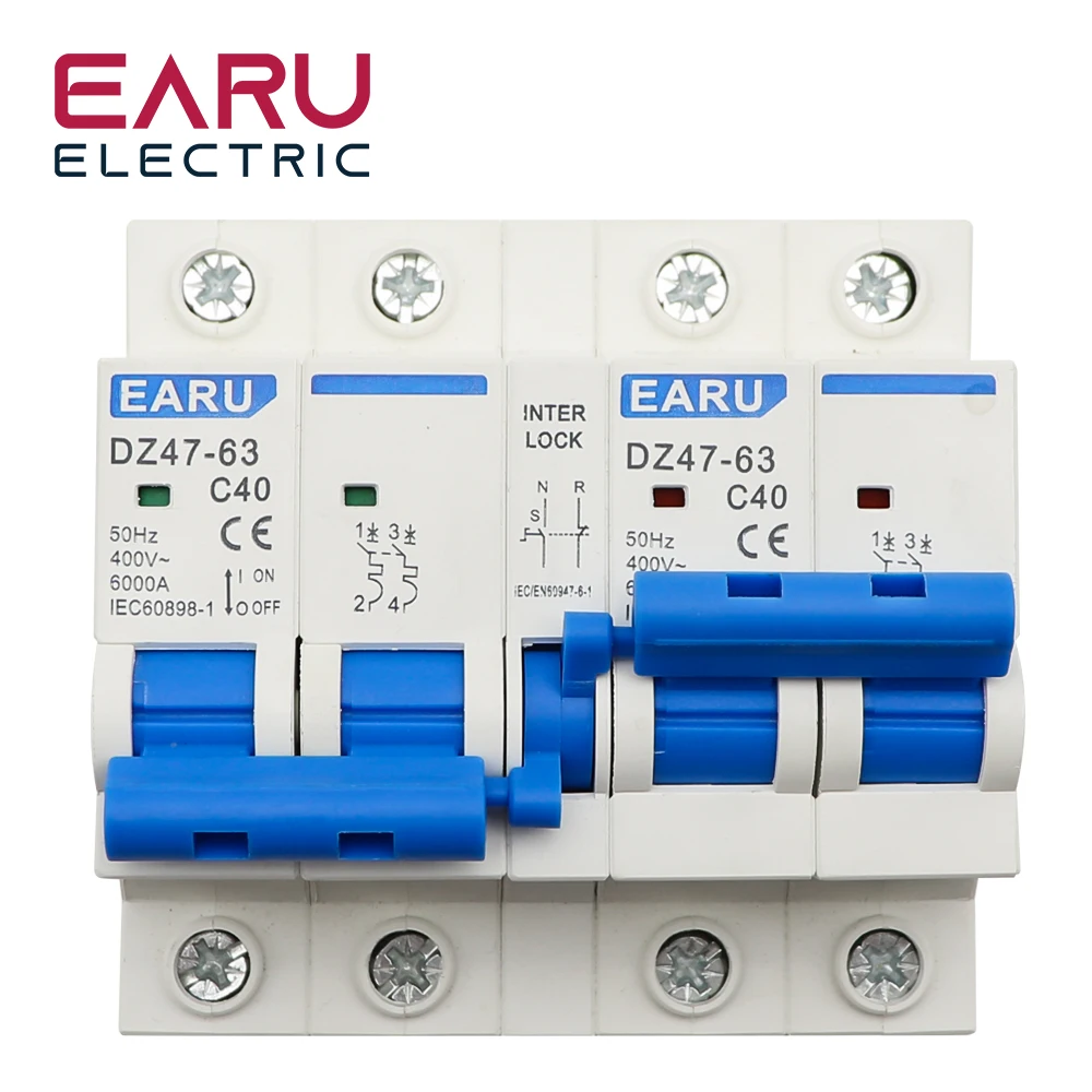 CA Dual Power Manual Transferência Interlock Circuit