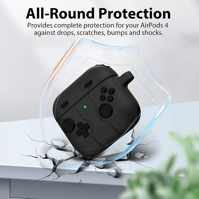Cute Cartoon Gamepad Silicone Shockproof Headphone Protection Case