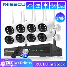 

MISECU H.265 3MP HD Wireless CCTV System Audio Outdoor Waterproof WIFI IP Security Camera 8CH P2P NVR Video Surveillance Kit