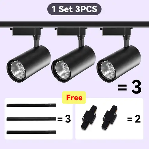 Led Track Light Set Ceiling Lamps Rail Lighting 220V Led Track Lamp Rail Light Spot Light Led Lights for Kitchen Shop Store Home - Image 14
