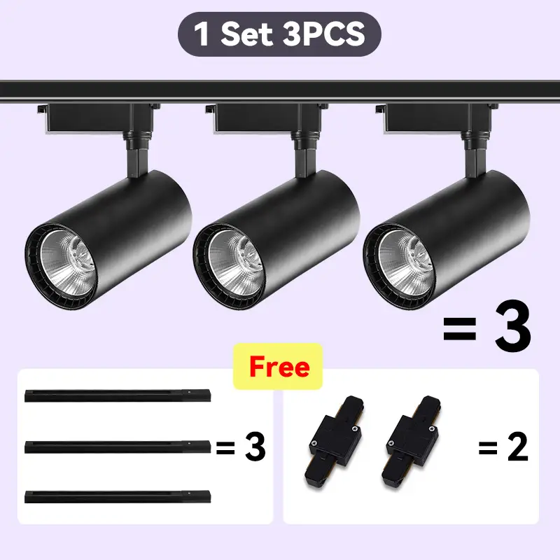 Led Track Light Set Ceiling Lamps Rail Lighting 220V Led Track Lamp Rail Light Spot Light Led Lights for Kitchen Shop Store Home - Image 14