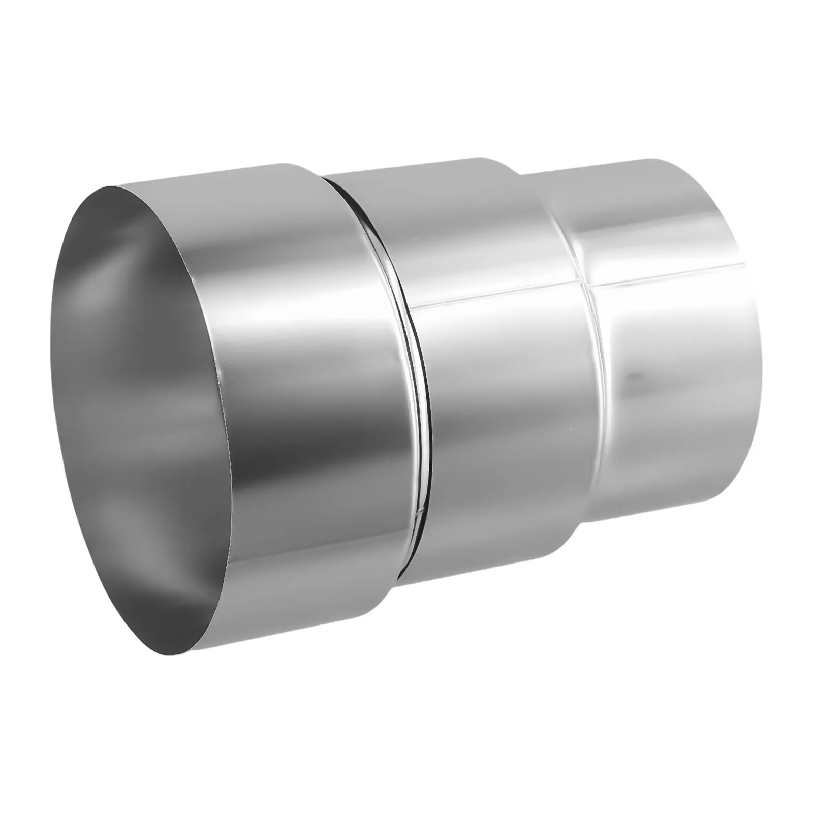 Stainless Steel Flue Liner Reducer 60-120mm Exhaust Pipe Reducing Joint Chimney Adaptor Stove Pipe Ventilation Accessories