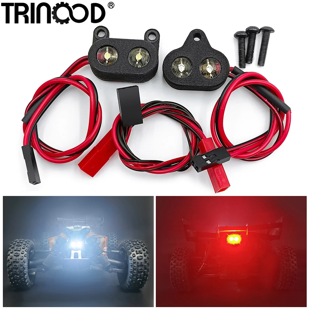Trinood Faro Fanale Posteriore Set Led Light Lamp Spotlight Per 1/8 Typhon 4Wd V3 3S Blx Brushless Buggy Upgrade Parts