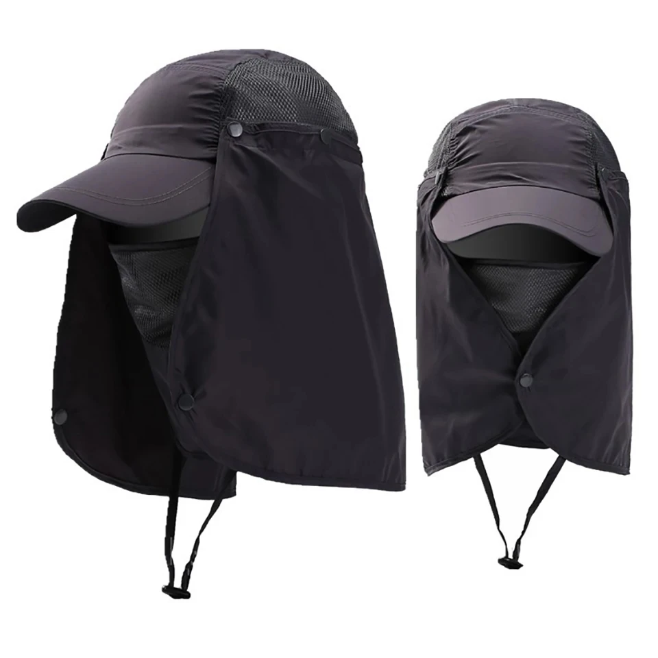 fisherman hat Fishing Hunting Camping Hiking Outdoor Sun Protection Breathable Caps Full Head Quick-dry