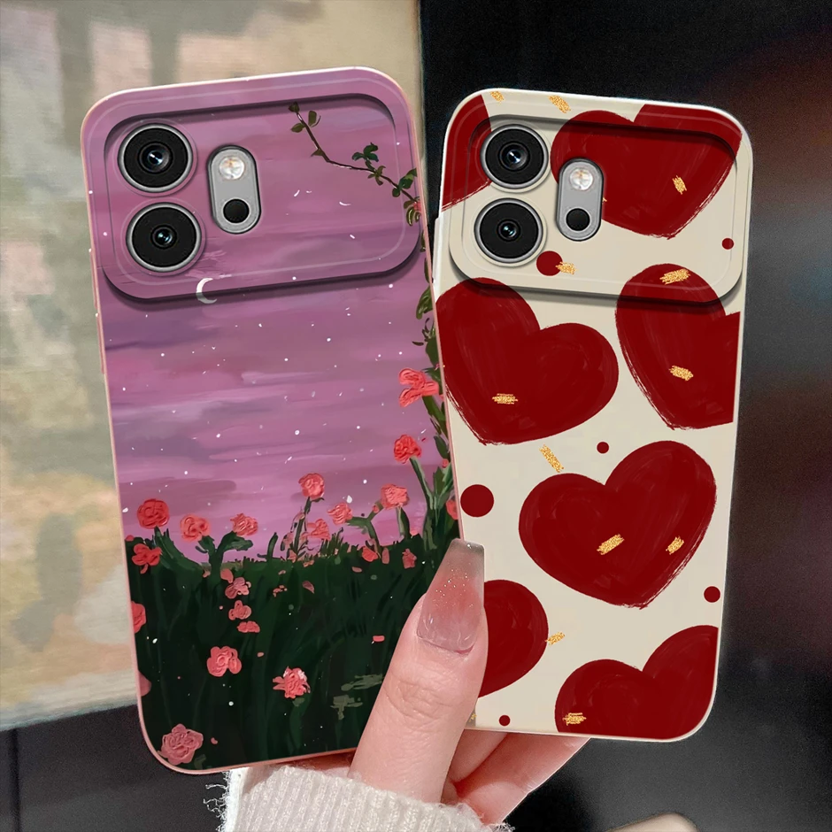 Vintage Rose Anti-Fall Camera Protection Slim Phone Case