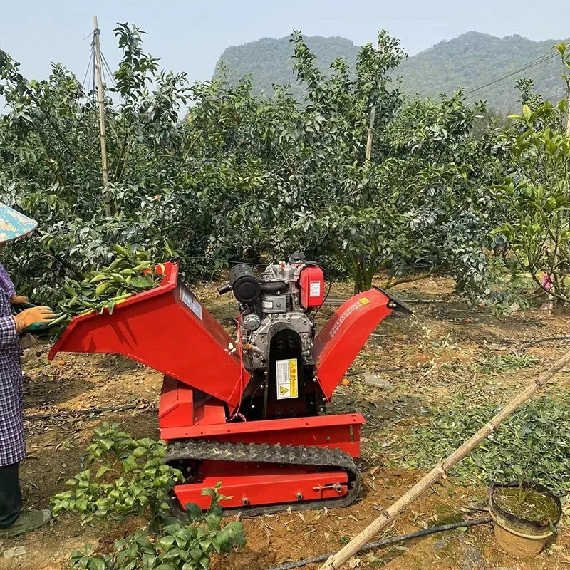 16Hp Diesel Wood Crusher Chipper Machine, Wood Shredder Chipper, Wood Chipper portable Tree Shredder Branch 6