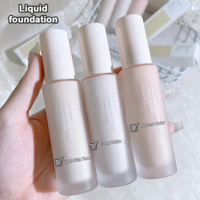 Liquid Foundation Brighten Whitening Cream Muscle Foundation Face Base Makeup Cosmetics Liquid Concealer Cosmetics Concealer