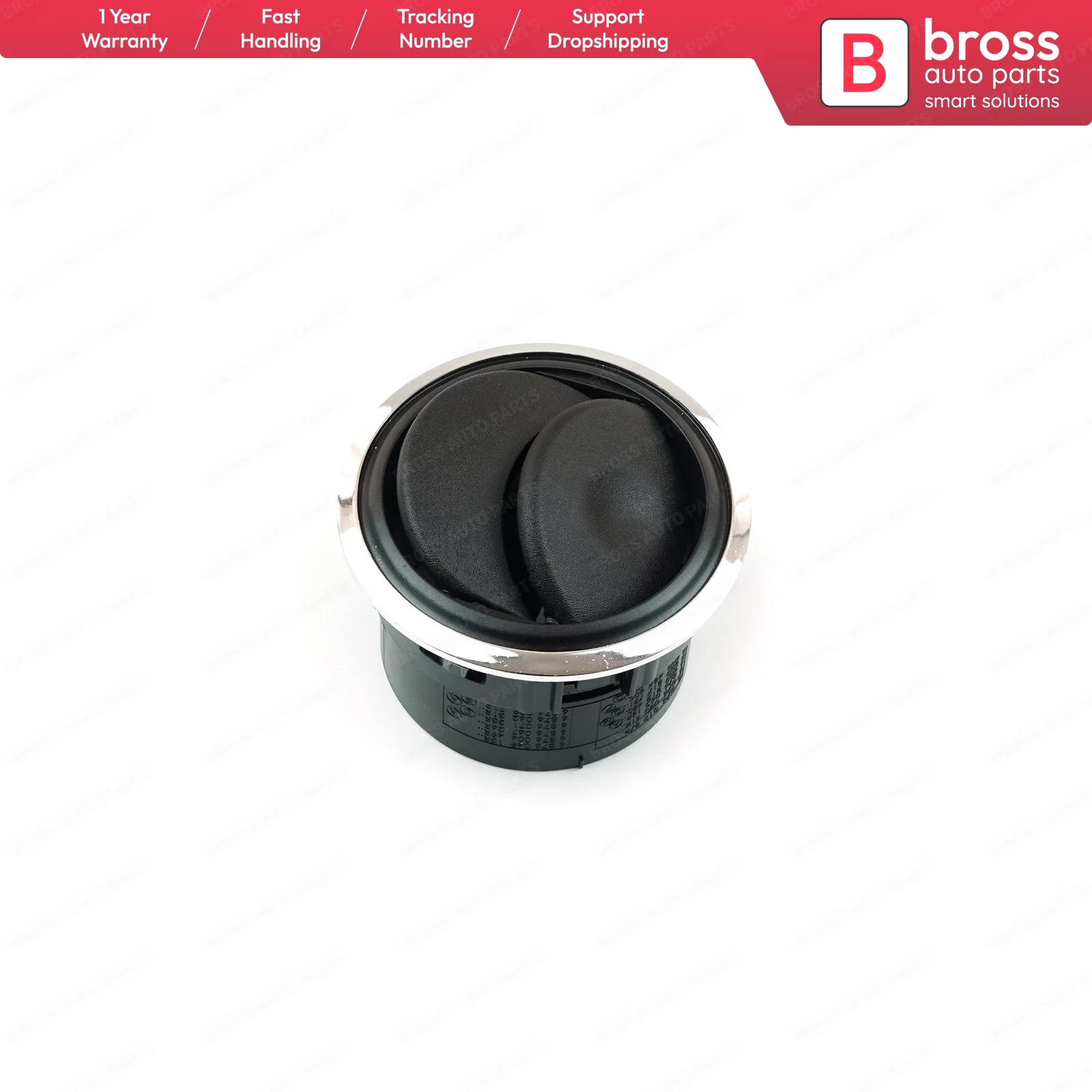 Presa D'Aria Per Cruscotto Muslimex Con Cromo 8200212480 Per Renault Dacia Master 3 Movano Ship Dalla Francia