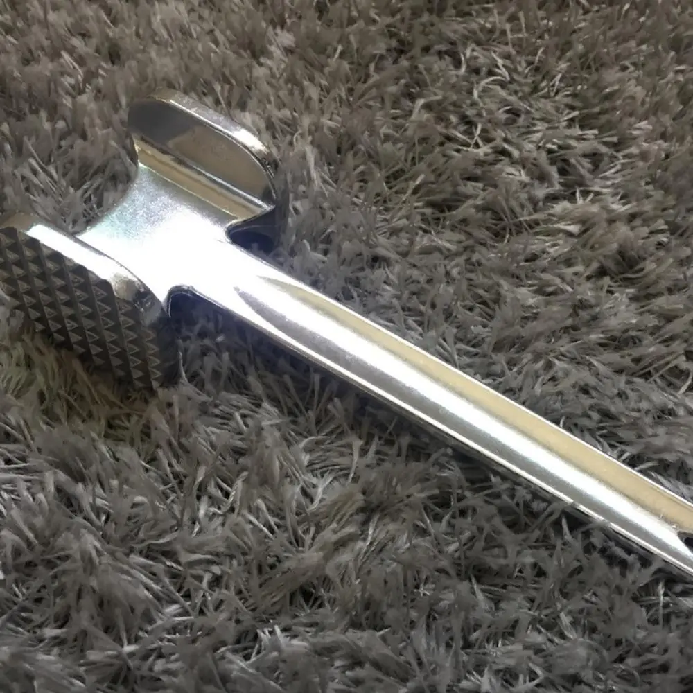Meat Tenderizer Hammer 19cm Household Aluminum Alloy Steak Metal Mallet Kitchen Tool Heavy Duty Double-Sided Tenderizer