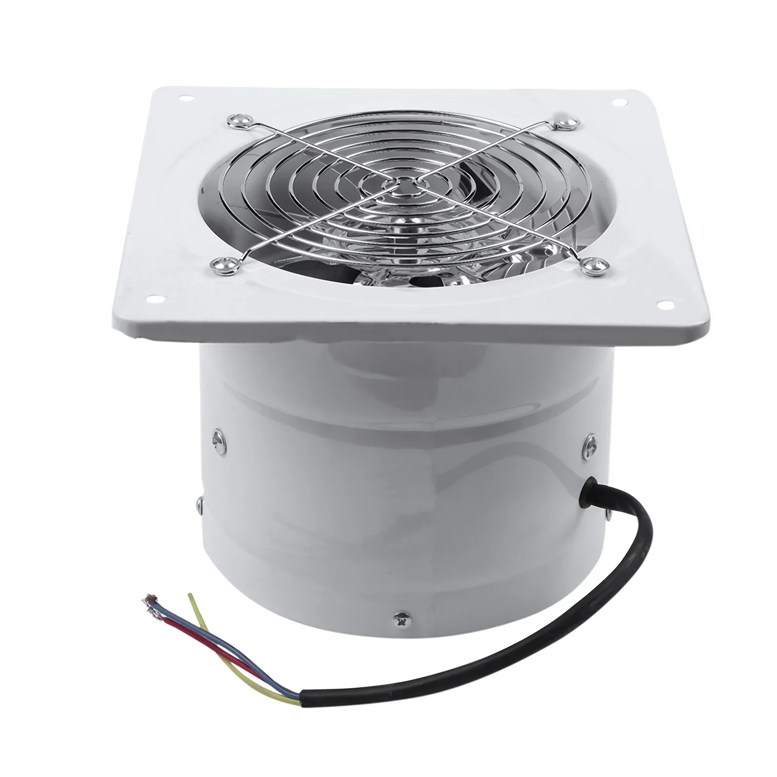 4/6/8 "مروحة العادم معدنية تهوية الحديد النازع ، الصمت مع صمام فحص مضاد للتدفق الخلفي نافذة ومراوح تنفيس جدار جبل للمنزل