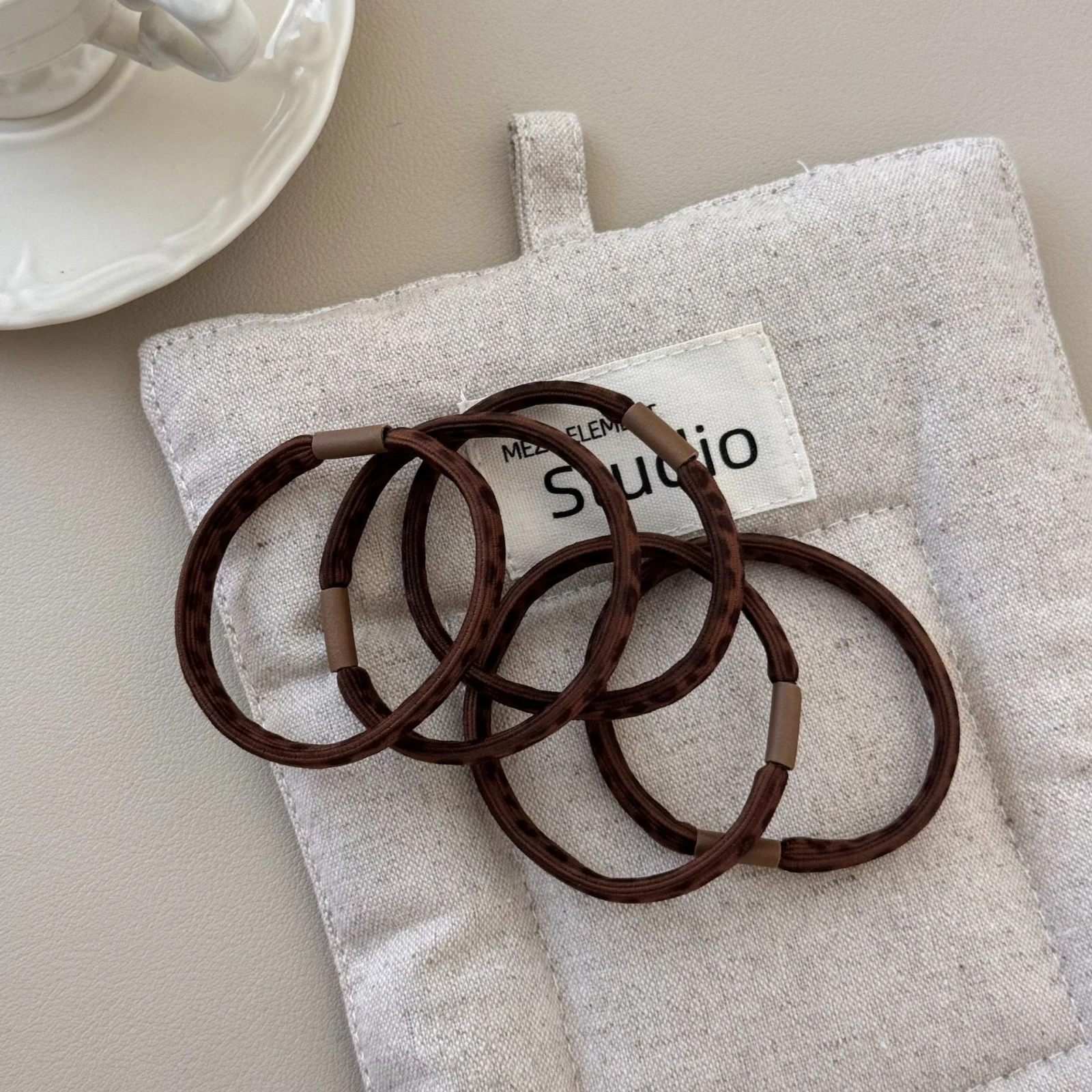 1PC Leopard Hair Ties For Women Autumn Winter Vintage Elastic Hair Bands Fashion Hair Accessories Stylish Hair Decorations