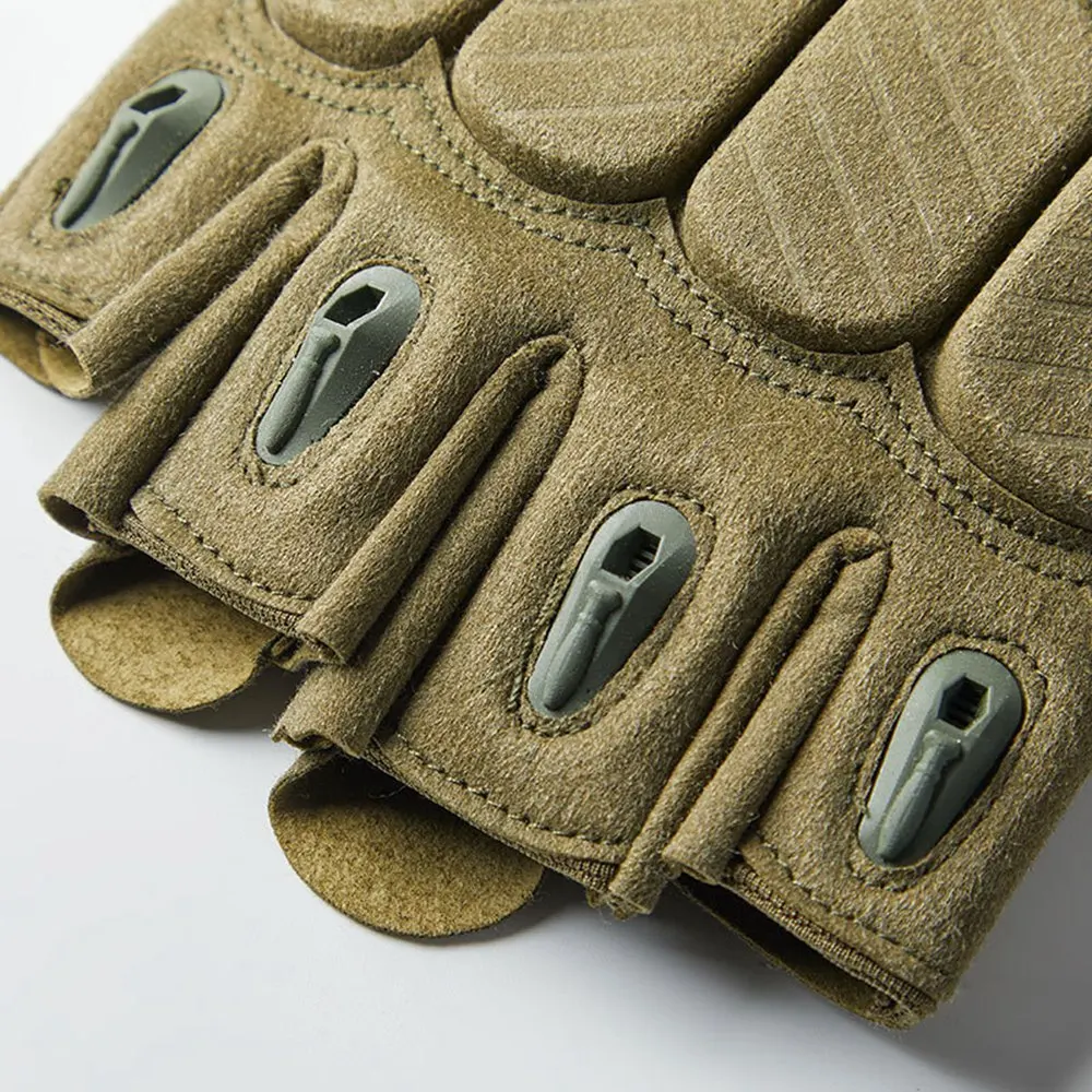 Outdoor Anti-slip Half Finger Gloves Men Women Sports Gloves Motorbike Cycling Climbing Hiking Biking Workout W01
