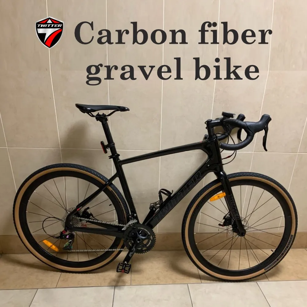 Twitter Gravel Rs-2 * 12S Freno A Disco Olio Gravel Bike Off-Road Grade Instradamento Interno T900Bici Da Strada In Fibra Di Carbonio 700 * 40C Bicicl