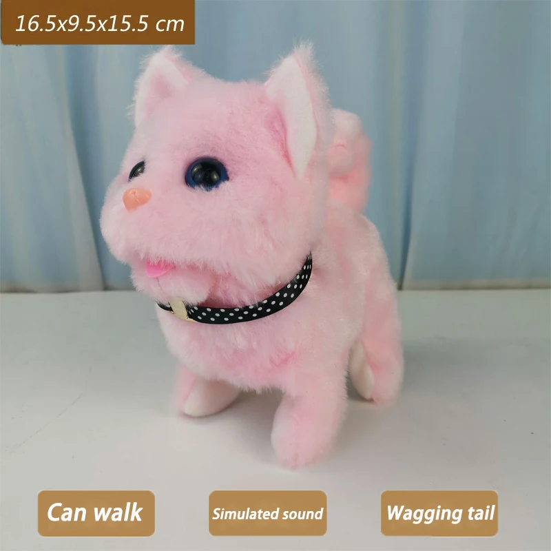thumbnail image 1 of Nuevo juguete de peluche de gatito caminante, juguete interactivo eléctrico de gato de peluche que maúlla la cola y mueve la cabeza, juguete para gato mascota para regalo de niños, 1 of 5