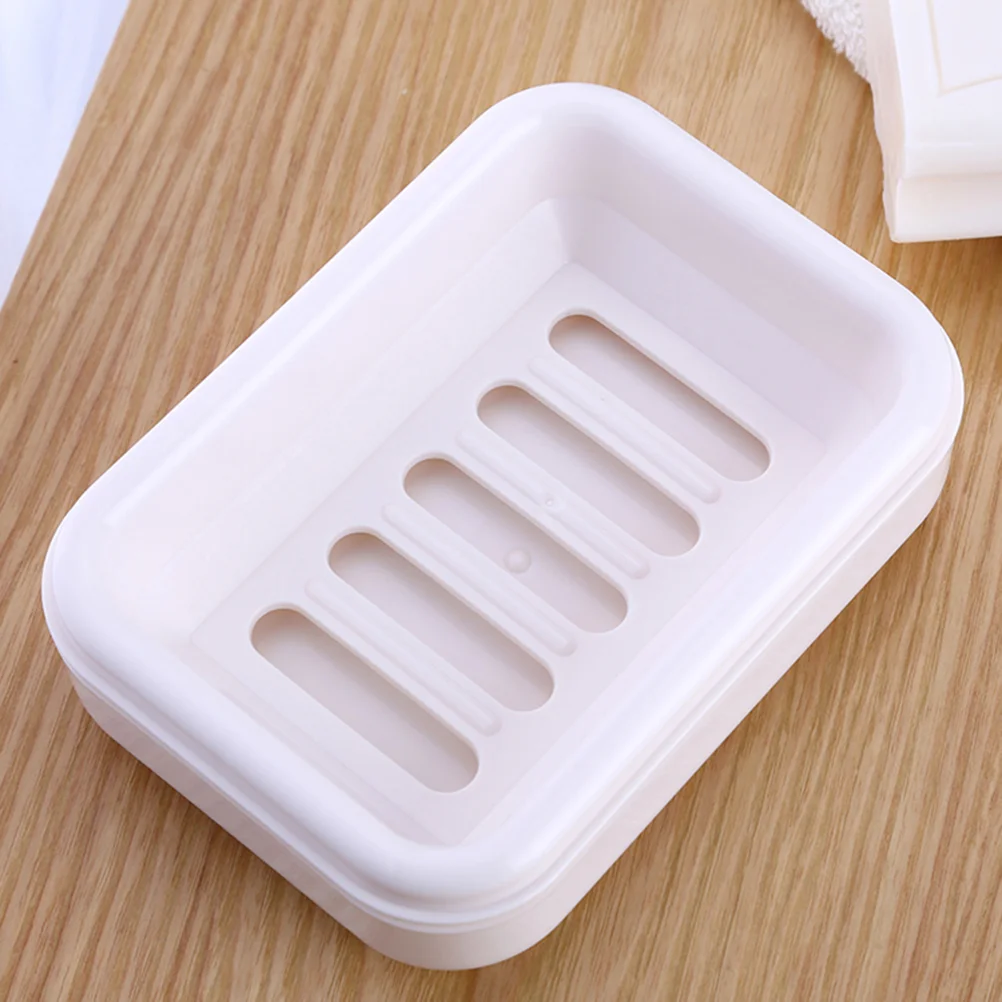 

Layers Plastic Soap Dish Portable Soap Box Storage Holder Soap Drain Rack Container Bathroom Organizer