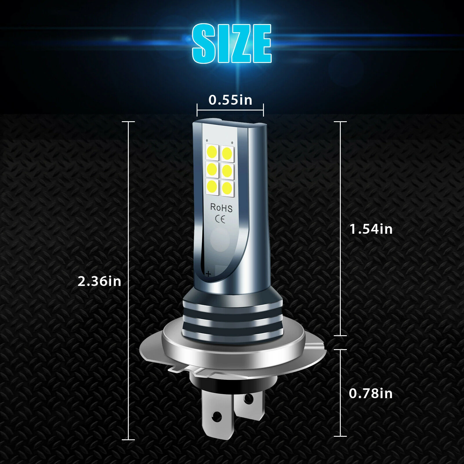 LED Fog Light 2Pcs H8 H3 H7 H11 Car 12 LED Fog Light Bulb 9005 HB3 9006 HB4 6000K White Yellow Ice Blue Auto Fog Lamp