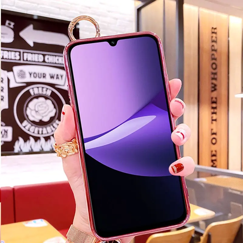 Crossbody Phone Case with Wrist Strap and Neck Lanyard - Stylish and Versatile Phone Holder Cover