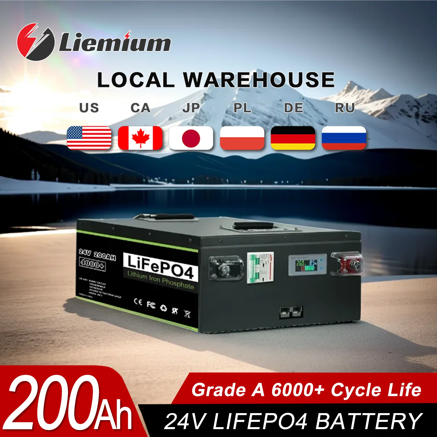 New-12V-24V-48V-50Ah-80Ah-100Ah-200Ah-280Ah-400Ah-LiFePO4-Battery-Built ...