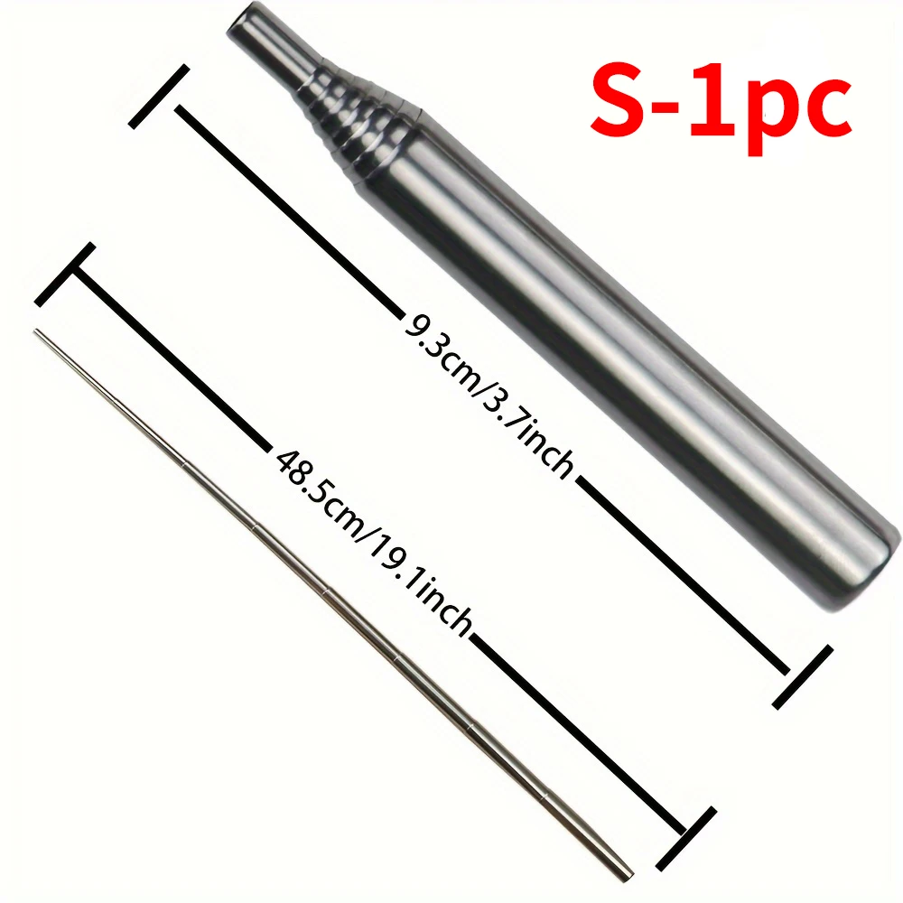 Portable Stainless Steel Fire Blowing Pipe for Cooking, Picnic, and BBQ