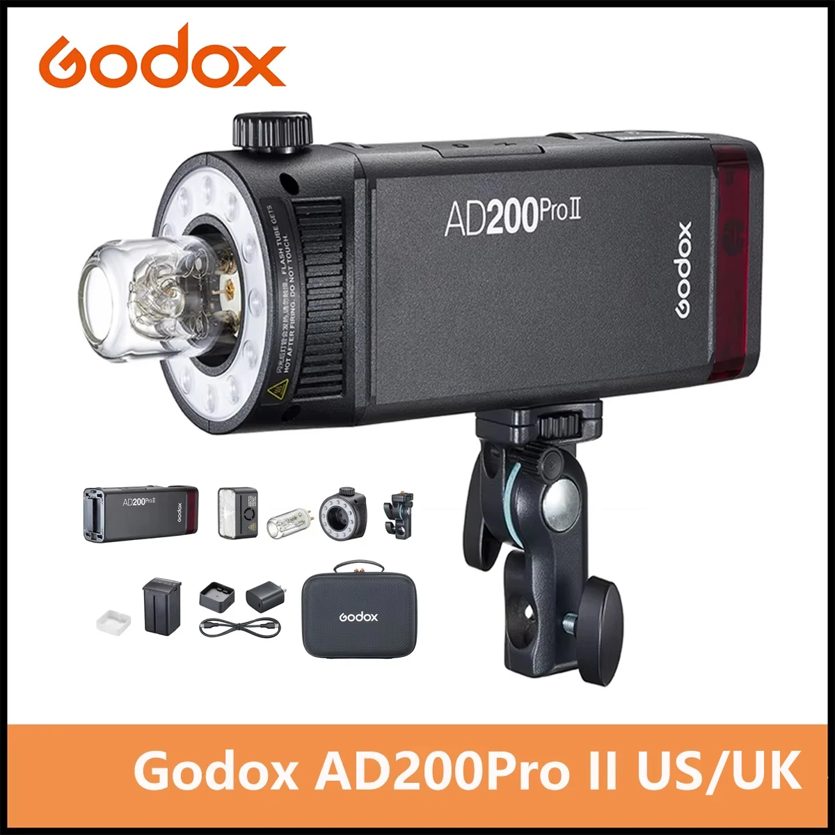 GODOX AD200 Pro II AD200ProII 200Ws 2.4G TTL Flash Strobe 0.01~1.8s Pocket Strobe Flash for Canon Sony Nikon Fuji