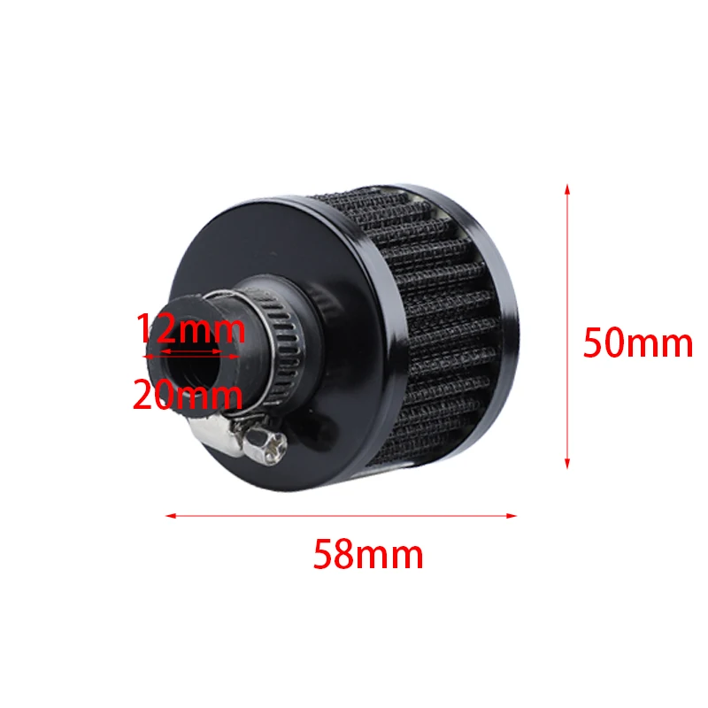 Air Filter Cleaner Motorcycle Air Filter Motorcycle Air Filter Cover Universal Interface Car Air Filters 12mm