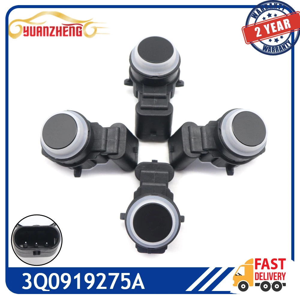 

4pcs NEW Black PDC Parking Sensor 3Q0919275A For VW Tiguan Mercedes-benz A B GLK Fiat 500 For BMW 1 3 Skoda Kodiaq 3Q0919275AGRU